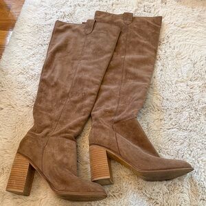 Chocolate brown Tan Knee-High Women's Boots